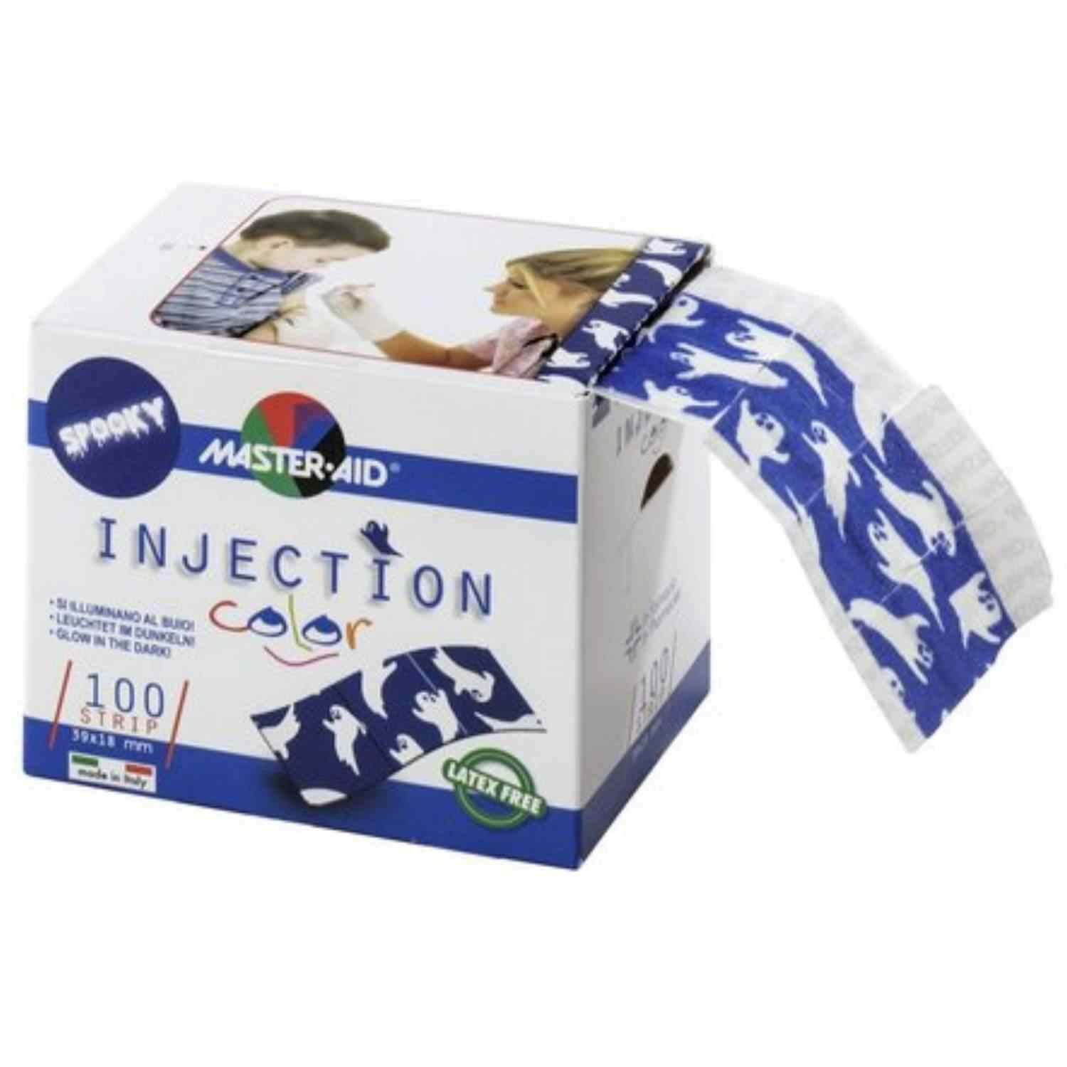 INJECTION color (Spooky) - Injektionspflaster für Kinder (leuchtet im Dunkeln) - 39x18 mm, 100 Stk